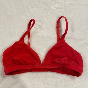 Skims fits everybody triangle bralette RARE red size M